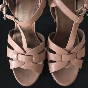 YSL Tribute Pumps Nude